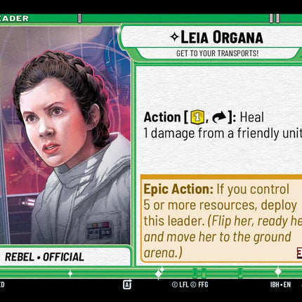 Leia Organa - Get to Your Transports! — IBH-001