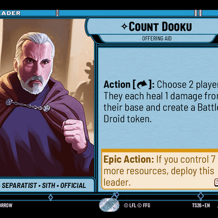 Count Dooku - Offering Aid — TS26-001
