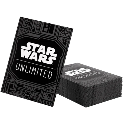 STAR WARS: UNLIMITED ART SLEEVES - CARD BACK BLACK