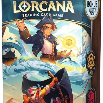 Disney Lorcana TCG: Azurite Sea Starter Deck Amber & Ruby (Jim Hawkins & Tigger)