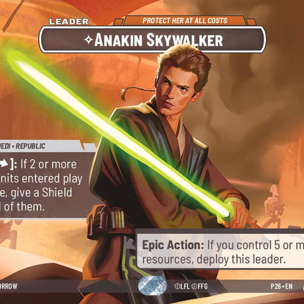 Anakin Skywalker - Protect Her At All Costs (Prize Wall) — P26-134