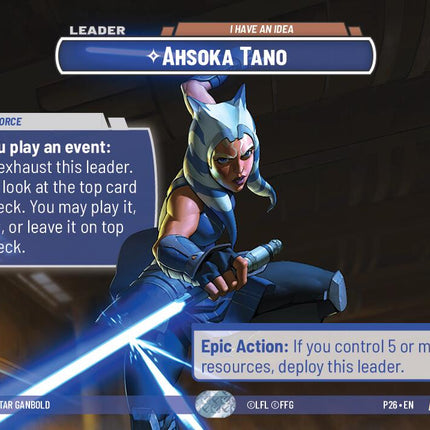 Ahsoka Tano - I Have an Idea (Prize Wall) — P26-140