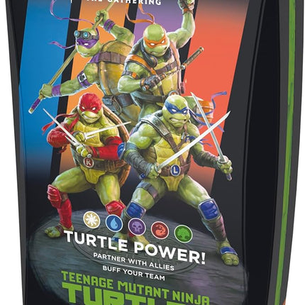 Magic: The Gathering | Teenage Mutant Ninja Turtles — Commander Deck: Turtle Power! (Collectible Trading Card Game)