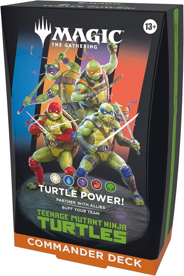 Magic: The Gathering | Teenage Mutant Ninja Turtles — Commander Deck: Turtle Power! (Collectible Trading Card Game)