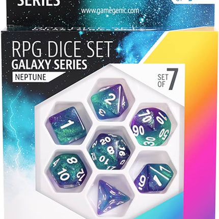 GALAXY SERIES - NEPTUNE - RPG DICE SET (7PCS)