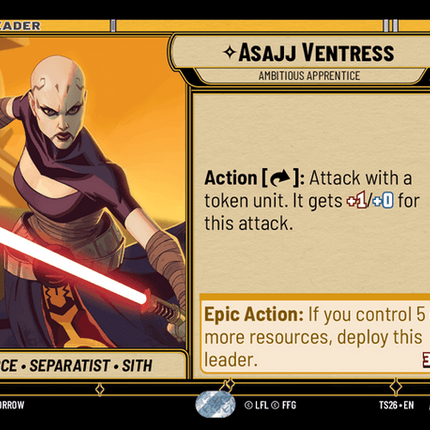 Asajj Ventress - Ambitious Apprentice — TS26-007