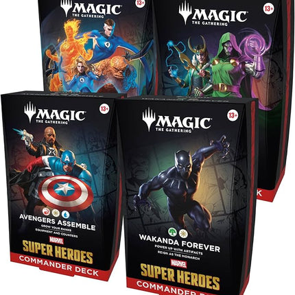 Magic: The Gathering | Magic: The Gathering | Marvel Super Heroes Commander Deck Bundle
