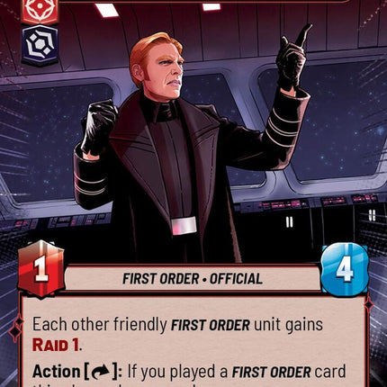 general-hux-no-terms-no-surrender-jtl-134 – Hyperspace Foil