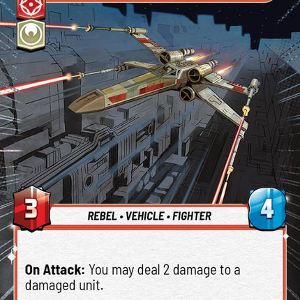 red-five-running-the-trench-jtl-151 – Hyperspace Foil