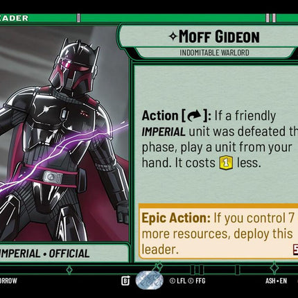 ASH – Moff Gideon - Indomitable Warlord – 008