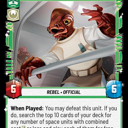 ASH – Admiral Ackbar - Assume Attack Coordinates – 110