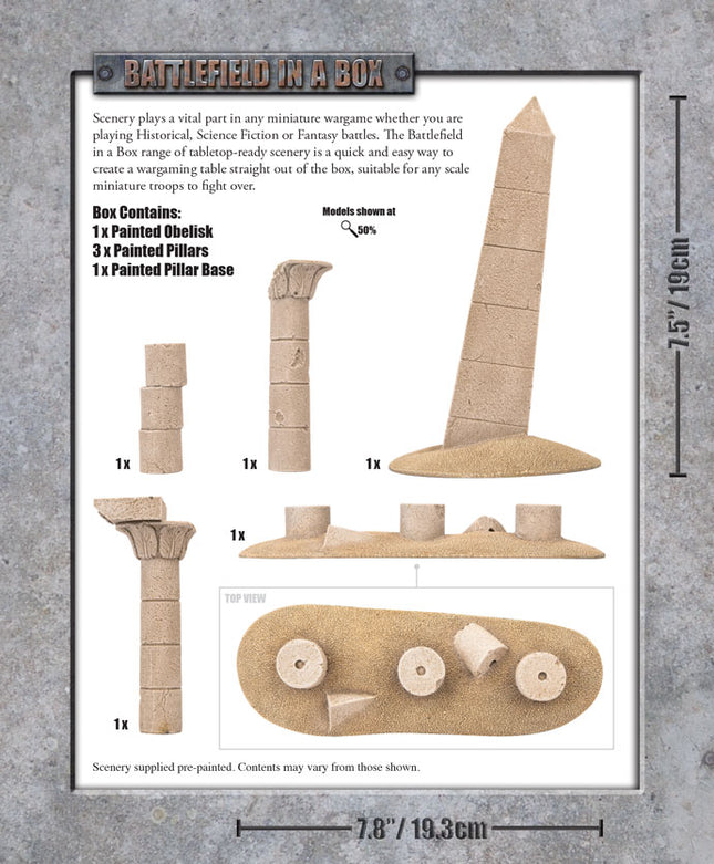 Forgotten City - Obelisk & Pillars