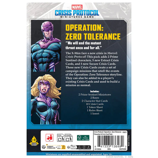 [Pre-order] Marvel: Crisis Protocol Tolerance Is Extinction Character & Crisis Card Pack