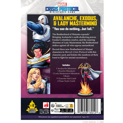 Marvel Crisis Protocol: Avalanche, Exodus & Lady Mastermind