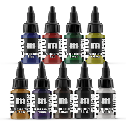 Pro Acryl Expansion Set #2 - Transparents - 9 Colors