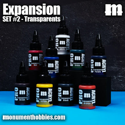 Pro Acryl Expansion Set #2 - Transparents - 9 Colors