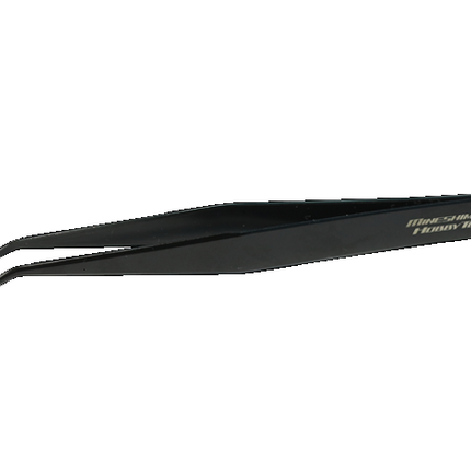 Mineshima F-109 Cation Coated Angled Tweezers for decals