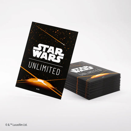 STAR WARS: UNLIMITED ART SLEEVES - CARD BACK ORANGE