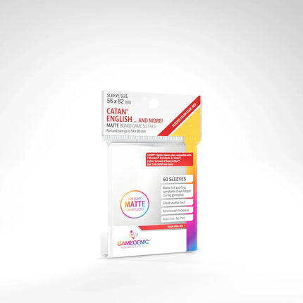 MATTE CATAN-SIZED SLEEVES 56X82MM