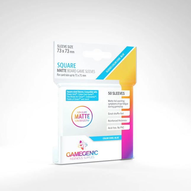MATTE SQUARE-SIZED SLEEVES 73 X 73 MM