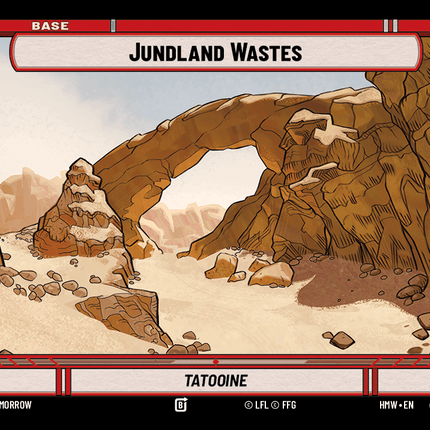 Jundland Wastes - Tatooine - Normal - Star Wars Unlimited Homeworlds card