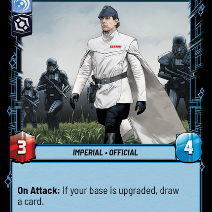 Director Krennic - The Work has Stalled - Normal - Star Wars Unlimited Homeworlds card