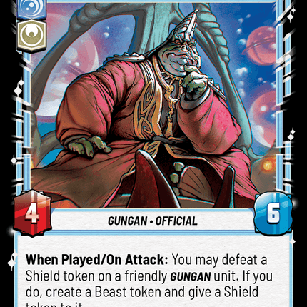 Boss Nass - Otoh Gunga Boss - Normal - Star Wars Unlimited Homeworlds card