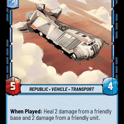 Pelta Relief Frigate - Normal - Star Wars Unlimited Homeworlds card