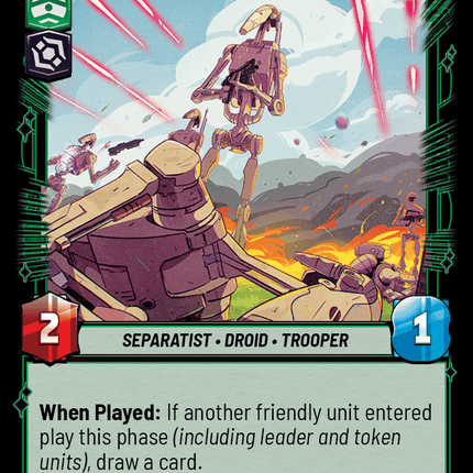 Disposable B1 - Normal - Star Wars Unlimited Homeworlds card