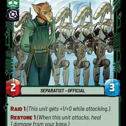 Secessionist Convert - Normal - Star Wars Unlimited Homeworlds card