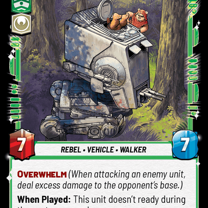 Hijacked AT-ST - Normal - Star Wars Unlimited Homeworlds card