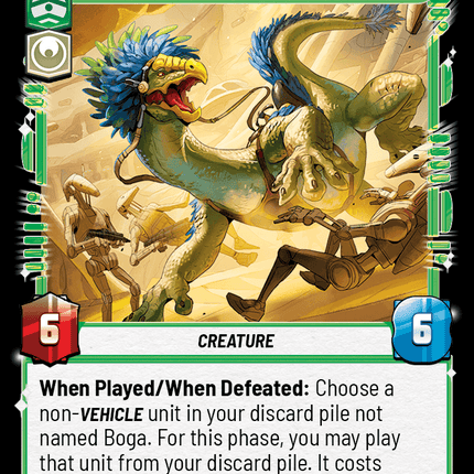 Boga - Loyal Varactyl - Normal - Star Wars Unlimited Homeworlds card