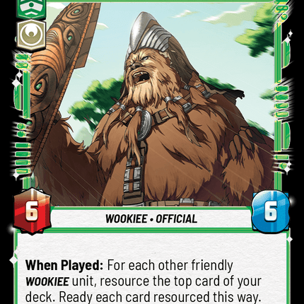 King Grakchawwaa - King of Kashyyyk - Normal - Star Wars Unlimited Homeworlds card