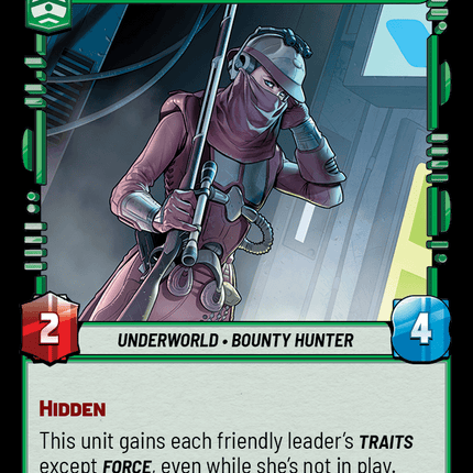 Zam Wesell - Not What She Seems - Normal - Star Wars Unlimited Homeworlds card