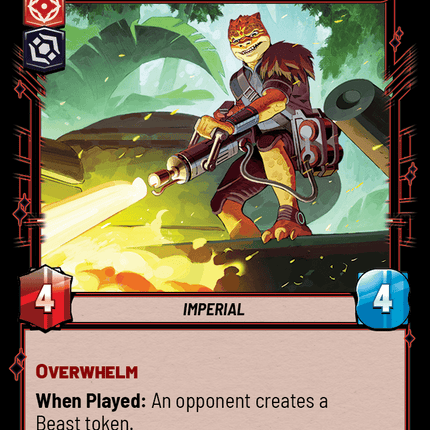 Babwa Venomor - Burning Kashyyyk - Normal - Star Wars Unlimited Homeworlds card