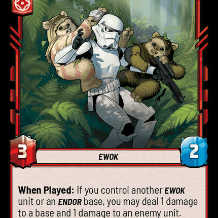 Adamant Ewoks - Normal - Star Wars Unlimited Homeworlds card