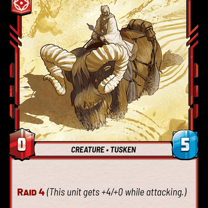 Tusken Bantha Rider - Normal - Star Wars Unlimited Homeworlds card