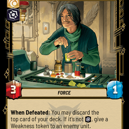 Qimir - Everyone Has a Weakness - Normal - Star Wars Unlimited Homeworlds card