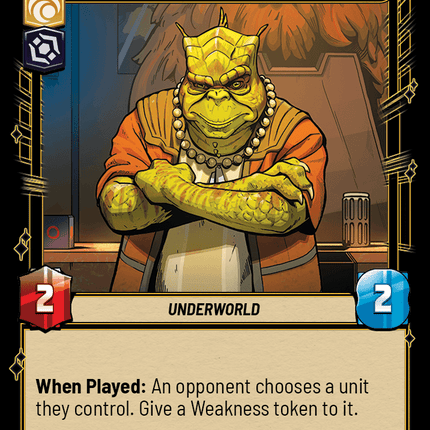 Cid Scaleback - Can't Be Trusted - Normal - Star Wars Unlimited Homeworlds card
