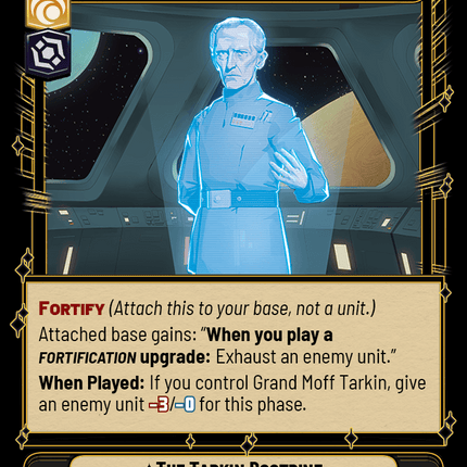 The Tarkin Doctrine - Protect and Punish - Normal - Star Wars Unlimited Homeworlds card
