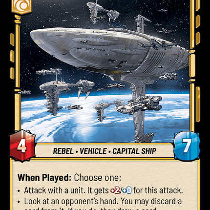 Mon Cal Cruiser - Normal - Star Wars Unlimited Homeworlds card