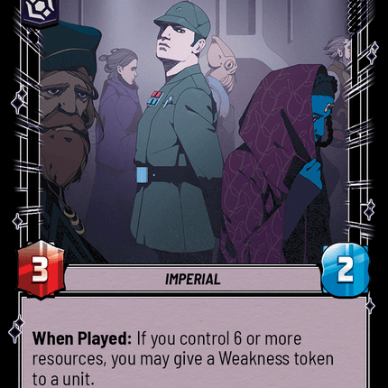 Occupation Officer - Normal - Star Wars Unlimited Homeworlds card