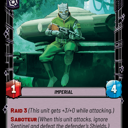 Trandoshan Collaborator - Normal - Star Wars Unlimited Homeworlds card
