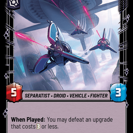 Frenzied Tri-Fighters - Normal - Star Wars Unlimited Homeworlds card