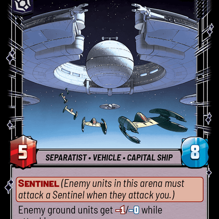 Blockade Ship - Normal - Star Wars Unlimited Homeworlds card