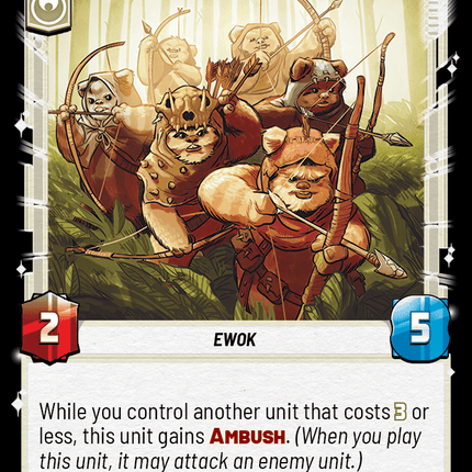 Ewok Archers - Normal - Star Wars Unlimited Homeworlds card