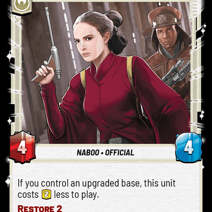 Queen Amidala - Retaking Theed - Normal - Star Wars Unlimited Homeworlds card
