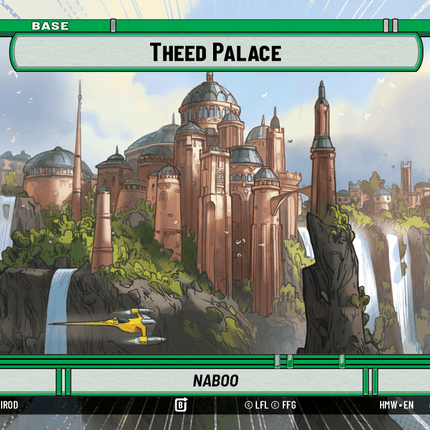 Theed Palace - Naboo - Hyperspace - Star Wars Unlimited Homeworlds card