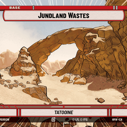 Jundland Wastes - Tatooine - Hyperspace - Star Wars Unlimited Homeworlds card