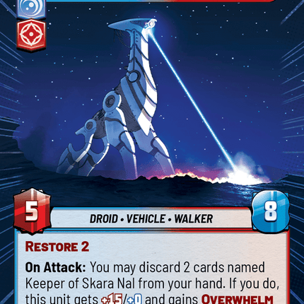 Keeper of Skara Nal - Awoken - Hyperspace - Star Wars Unlimited Homeworlds card